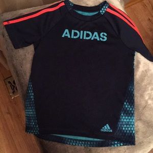 Adidas Climalite Blue Size 4 Boys Shirt